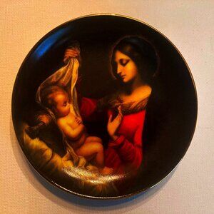 TBN Vintage Jesus & Mary Christmas 1998 Collectible Plate 4.25" Limited Edition